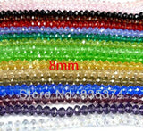 400 pcs Violet Cut & Faceted Glass Beads 8mm