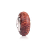 20 Pcs Mixed Colorful Retro Pattern Big Hole Pine Round Wooden Beads