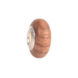20 Pcs Mixed Colorful Retro Pattern Big Hole Pine Round Wooden Beads