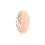 20 Pcs Mixed Colorful Retro Pattern Big Hole Pine Round Wooden Beads