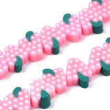 10strand Fruit Beads Purple Pink Polymer Clay Grape Spacer Beads