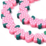 10strand Fruit Beads Purple Pink Polymer Clay Grape Spacer Beads
