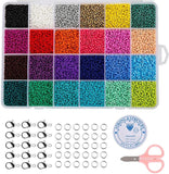 Glass Seed Beads Kit: Clasps, Cord, DIY Jewelry Making