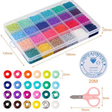 Glass Seed Beads Kit: Clasps, Cord, DIY Jewelry Making