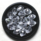 200pcs 13x10mm Oval Shape Crystal Glass Spacer Beads