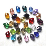 200pcs 13x10mm Oval Shape Crystal Glass Spacer Beads