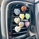 Irregular Crystal Stone Bead Car Air Clip Healing Lucky Gem Car Interior