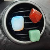 Irregular Crystal Stone Bead Car Air Clip Healing Lucky Gem Car Interior