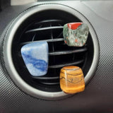 Irregular Crystal Stone Bead Car Air Clip Healing Lucky Gem Car Interior