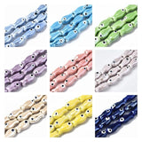34pcs Fish Shape Glazed Porcelain Ceramic Beads for DIY Jewelry Making