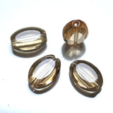200pcs Glass Spacer Beads 11x8MM Crystal Flat Oval Shape Beads