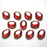 200pcs Glass Spacer Beads 11x8MM Crystal Flat Oval Shape Beads