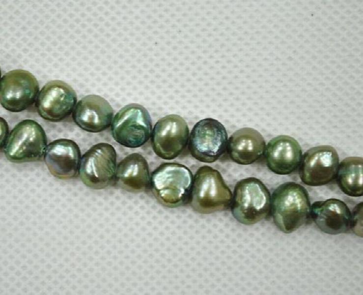 Baroque Beads Green Freshwater Pearl Jewellery
