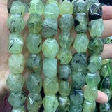 Strawberry Quartz Prehnite Faceted Stone Beads 15''