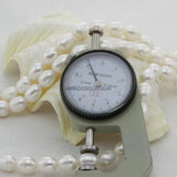 APDGG Natural AA 9-12mm rice freshwater pearl strands loose beads