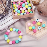 Easter Wooden Beads Round Spacer Bead Farmhouse Wood Bead Spring Garland
