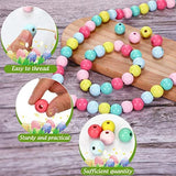 Easter Wooden Beads Round Spacer Bead Farmhouse Wood Bead Spring Garland