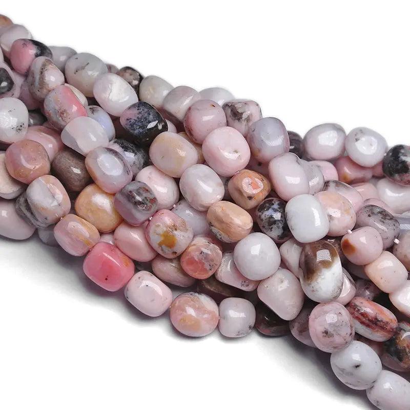 Natural Freeform Pink Opal Beads for Jewelry Making 15inch