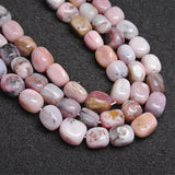 Natural Freeform Pink Opal Beads for Jewelry Making 15inch