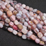 Natural Freeform Pink Opal Beads for Jewelry Making 15inch
