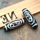 10Pcs Dzi Agates Loose Beads Cancer Oval Shape Beads