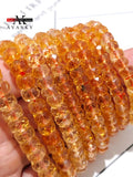 Natural Faceted Citrine Crystal Lap Jewelry Set for Women