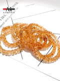 Natural Faceted Citrine Crystal Lap Jewelry Set for Women