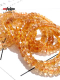Natural Faceted Citrine Crystal Lap Jewelry Set for Women