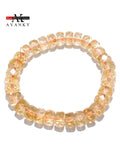 Natural Faceted Citrine Crystal Lap Jewelry Set for Women