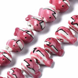 23pcs Porcelain Whale Shape Animal Beads for DIY Bracelet