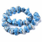 23pcs Porcelain Whale Shape Animal Beads for DIY Bracelet