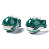 23pcs Porcelain Whale Shape Animal Beads for DIY Bracelet