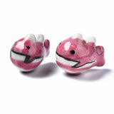 23pcs Porcelain Whale Shape Animal Beads for DIY Bracelet
