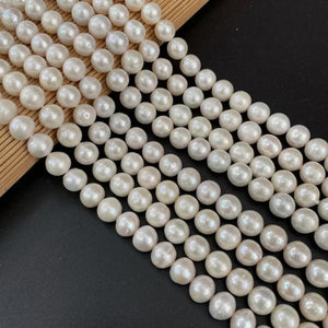 10-12MM 20Pcs Natural Freshwater Pearl Baroque Round Loose Beads