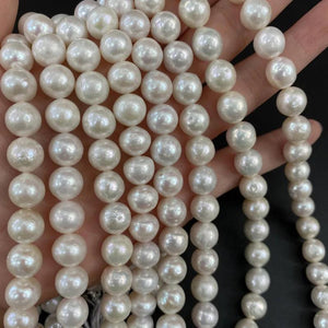 10-12MM 20Pcs Natural Freshwater Pearl Baroque Round Loose Beads