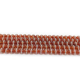8/10/12mm Red Agate Rhinestone Spacer Beads DIY Jewelry Making