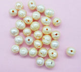 100pcs 10-11mm Natural Pink Freshwater Pearl DIY Hand Pearl