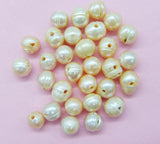 100pcs 10-11mm Natural Pink Freshwater Pearl DIY Hand Pearl