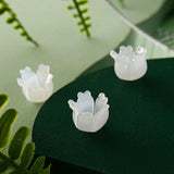 50pcs Cartoon Flowers Acrylic Lily Beads DIY Jewelry Earring/Pendant Accessory