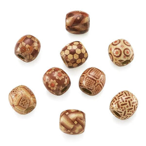 200pcs 16mm Natural Wooden Beads Big Hole Round Spacer Beads for Jewelry Making