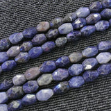 Natural Faceted Sodalite Beads 15'' DIY Bracelets