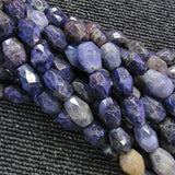Natural Faceted Sodalite Beads 15'' DIY Bracelets