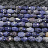 Natural Faceted Sodalite Beads 15'' DIY Bracelets