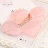 Pink Natural Rose Crystals Loose Beads 30*40mm