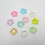 1000Pcs 13mm Flatback Flower Beads Wedding Card Embellishments