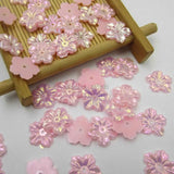 1000Pcs 13mm Flatback Flower Beads Wedding Card Embellishments