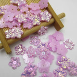 1000Pcs 13mm Flatback Flower Beads Wedding Card Embellishments