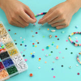 Polymer Clay Jewelry Making Kit for Girls - Soft Pottery Spacer Beads