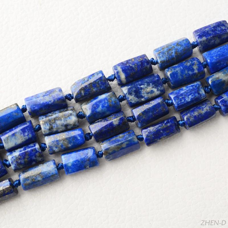 Lapis Lazuli Gemstone Beads for Jewelry Making DIY