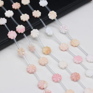 DIY Jewelry Making: 15pcs 12x12mm Natural Shell Petal Beads